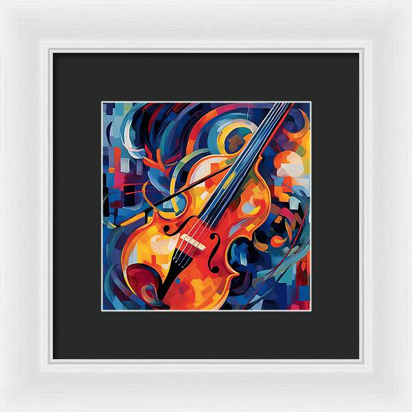 Vibrant Strings - Framed Print