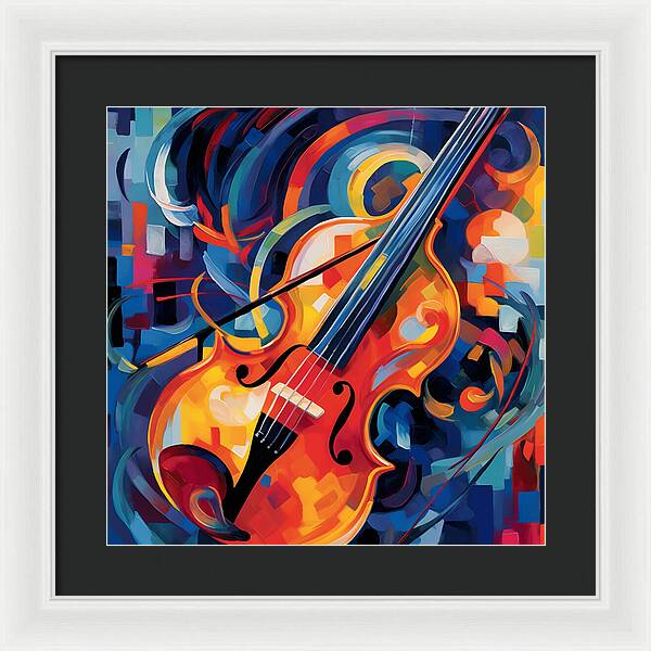 Vibrant Strings - Framed Print