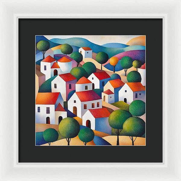 Village of Colors - Framed Print