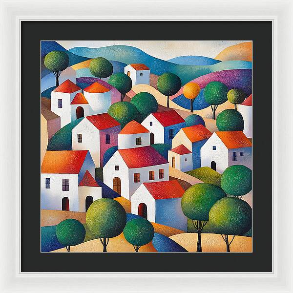 Village of Colors - Framed Print