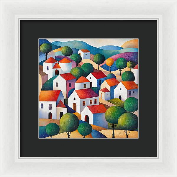 Village of Colors - Framed Print