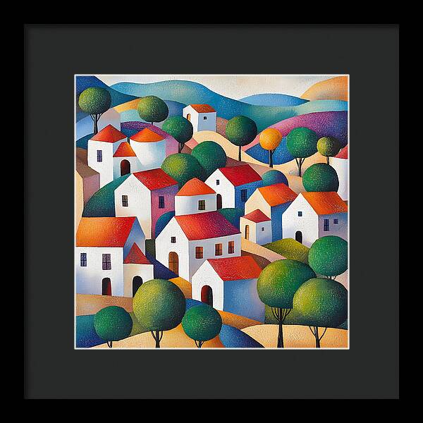 Village of Colors - Framed Print