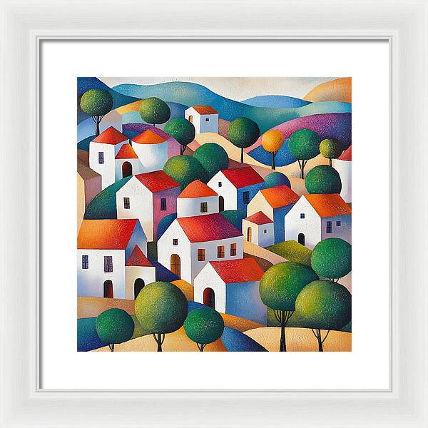 Village of Colors - Framed Print