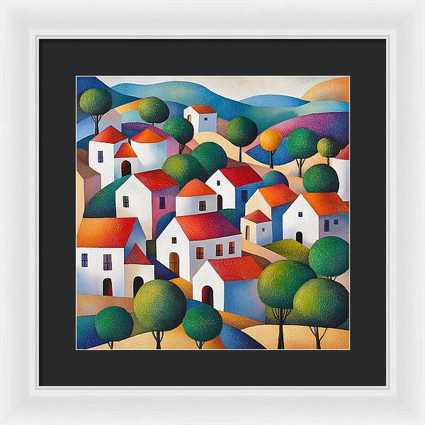 Village of Colors - Framed Print