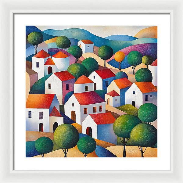 Village of Colors - Framed Print