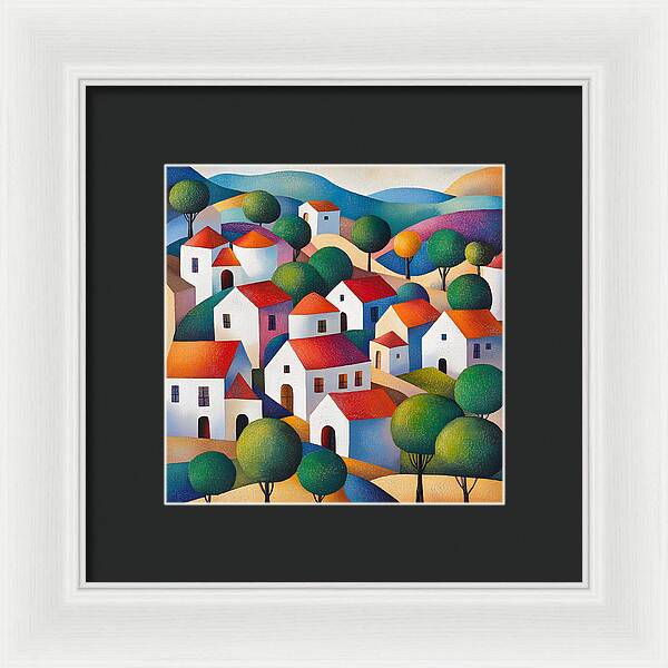 Village of Colors - Framed Print