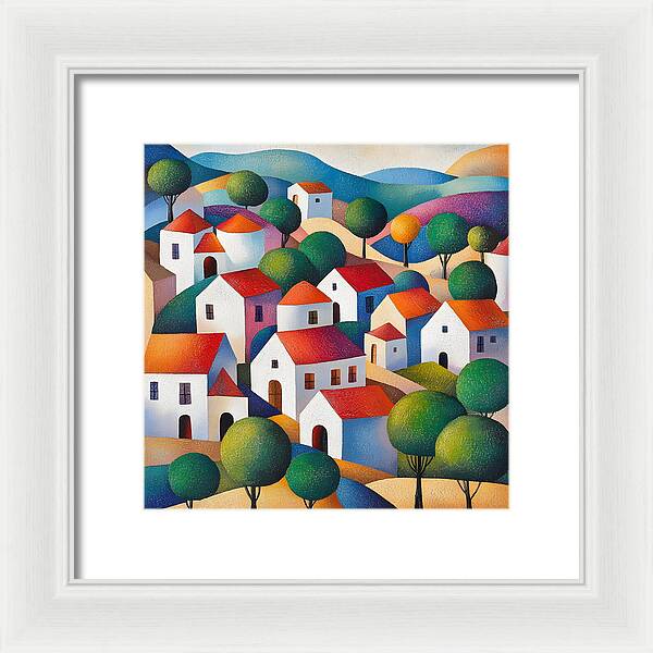 Village of Colors - Framed Print