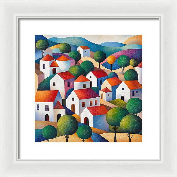 Village of Colors - Framed Print