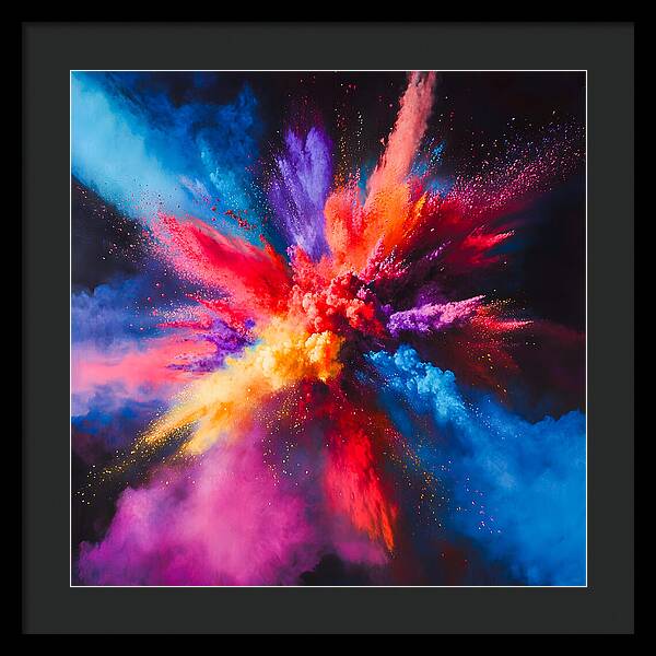 Vivid Detonation - Framed Print