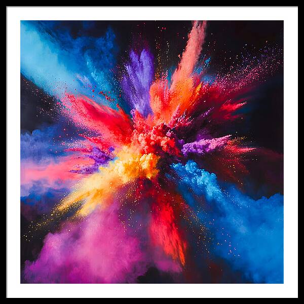 Vivid Detonation - Framed Print