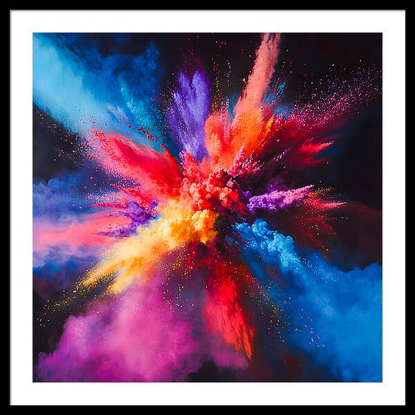 Vivid Detonation - Framed Print