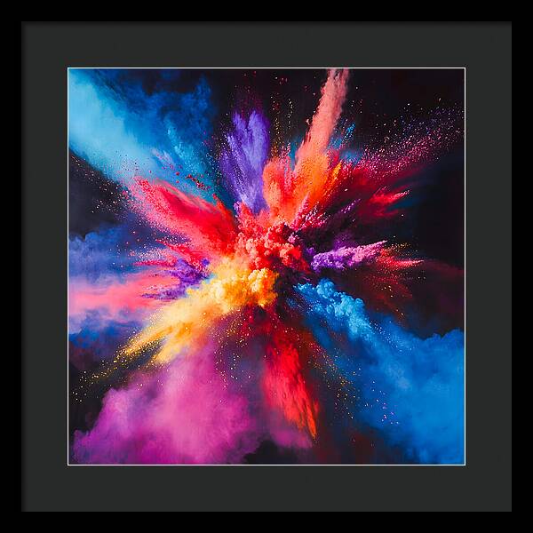 Vivid Detonation - Framed Print