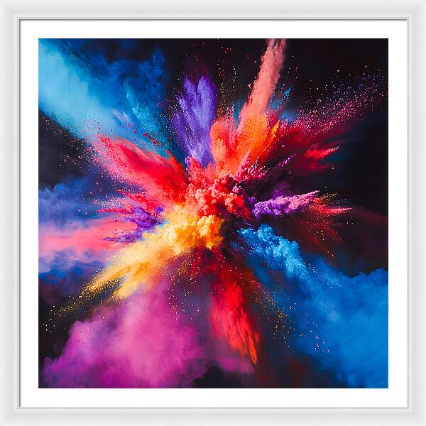 Vivid Detonation - Framed Print