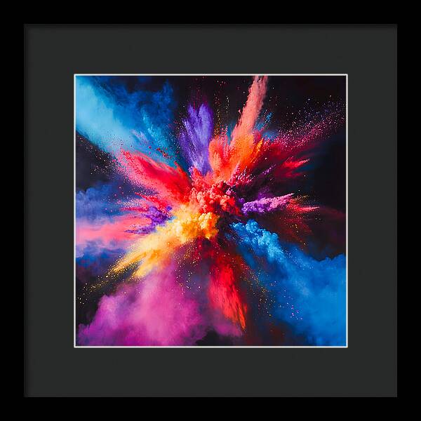 Vivid Detonation - Framed Print