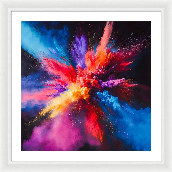 Vivid Detonation - Framed Print