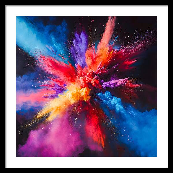 Vivid Detonation - Framed Print