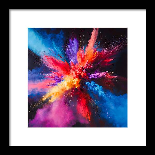 Vivid Detonation - Framed Print