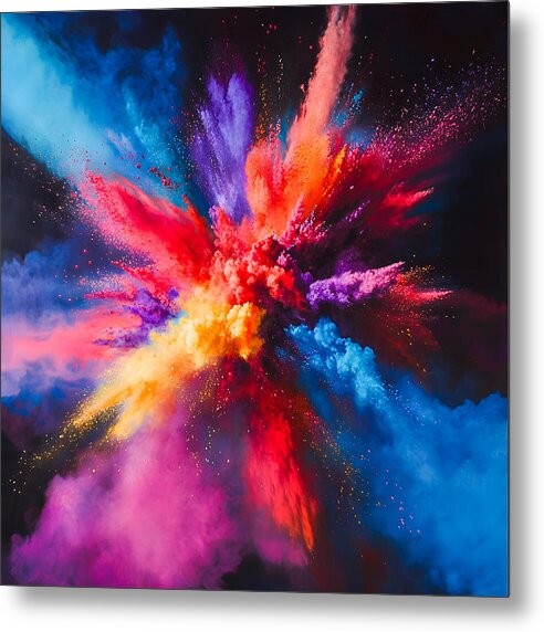 Vivid Detonation - Metal Print