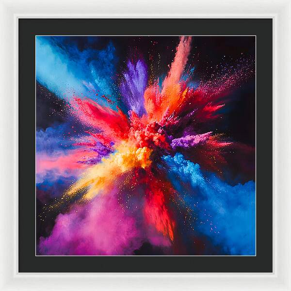 Vivid Detonation - Framed Print