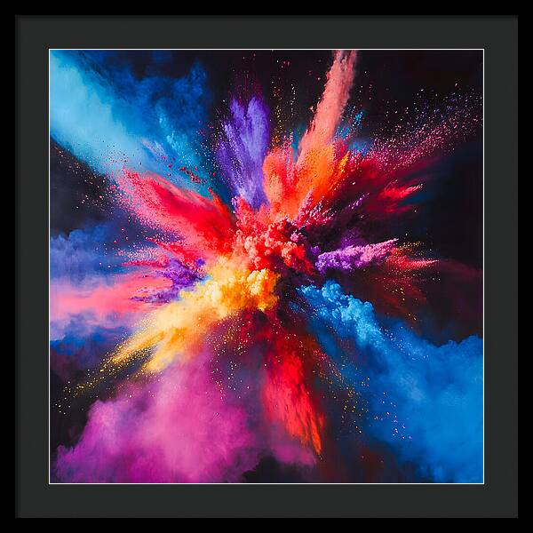 Vivid Detonation - Framed Print