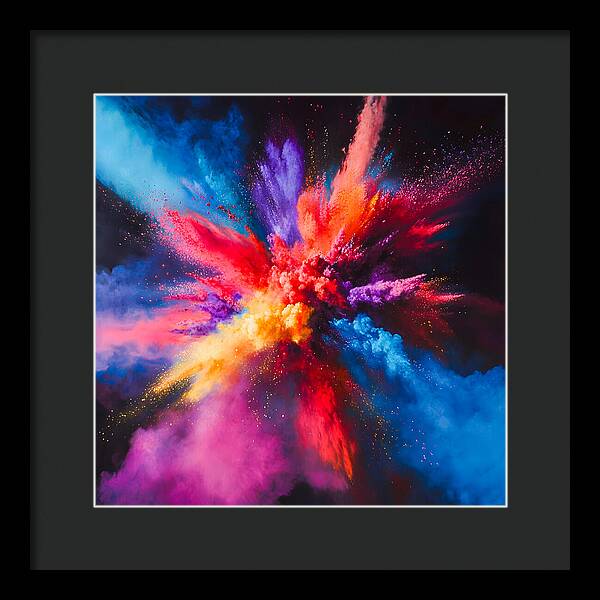 Vivid Detonation - Framed Print