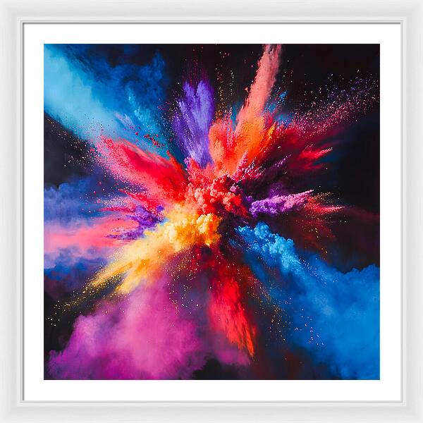 Vivid Detonation - Framed Print