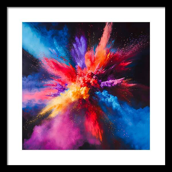 Vivid Detonation - Framed Print