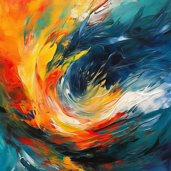 Whirlwind Color Burst - Art Print