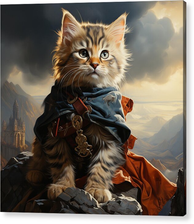 Whiskered Warrior - Acrylic Print