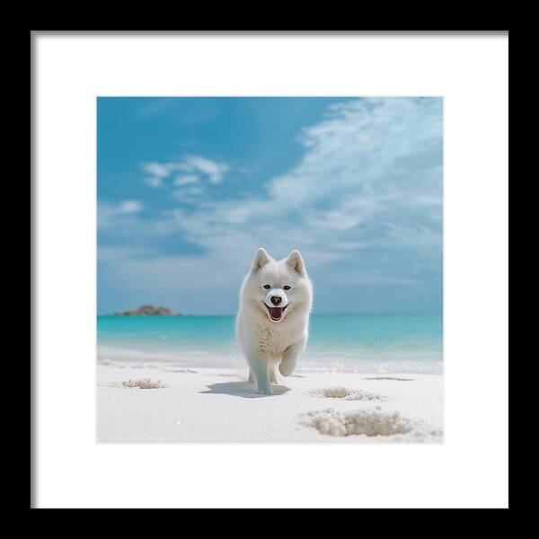 White Sands Wanderer - Framed Print