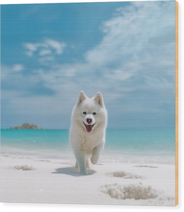 White Sands Wanderer - Wood Print