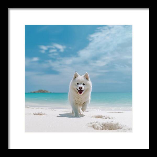 White Sands Wanderer - Framed Print