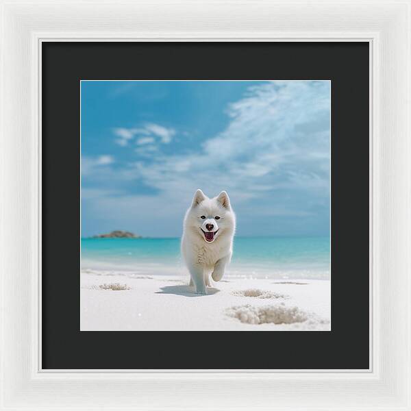 White Sands Wanderer - Framed Print