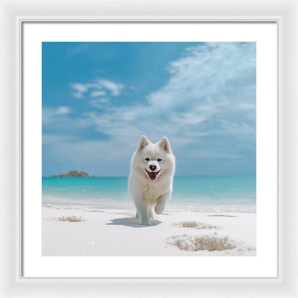 White Sands Wanderer - Framed Print