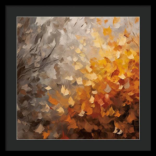 Autumn Abstraction - Framed Print