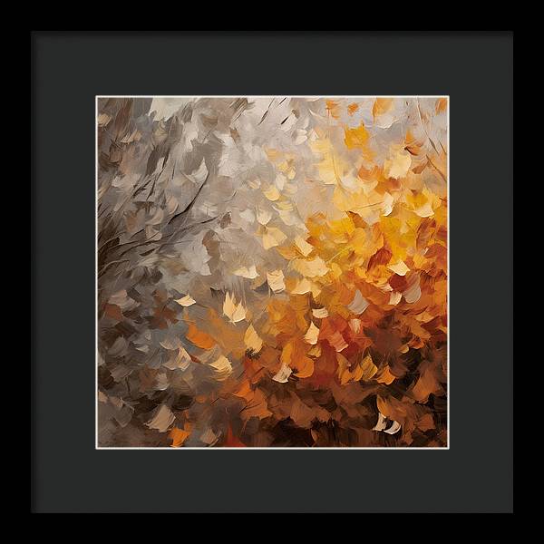 Autumn Abstraction - Framed Print