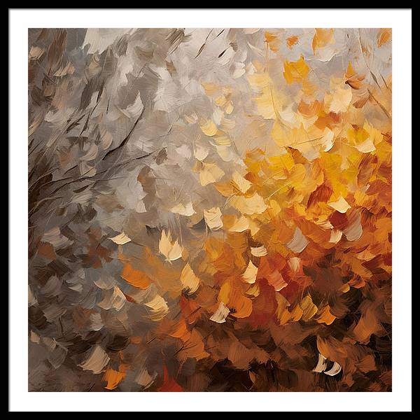 Autumn Abstraction - Framed Print