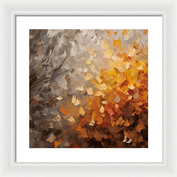 Autumn Abstraction - Framed Print