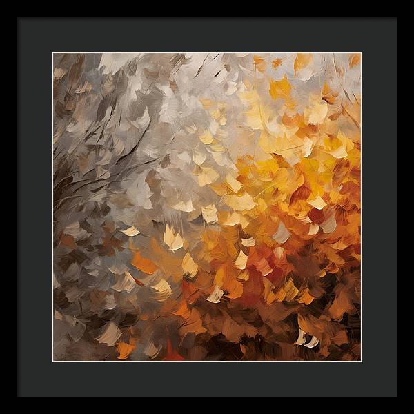 Autumn Abstraction - Framed Print