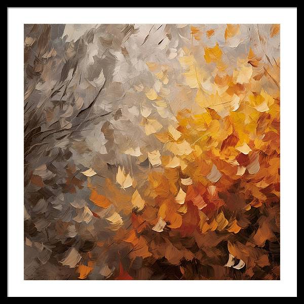 Autumn Abstraction - Framed Print