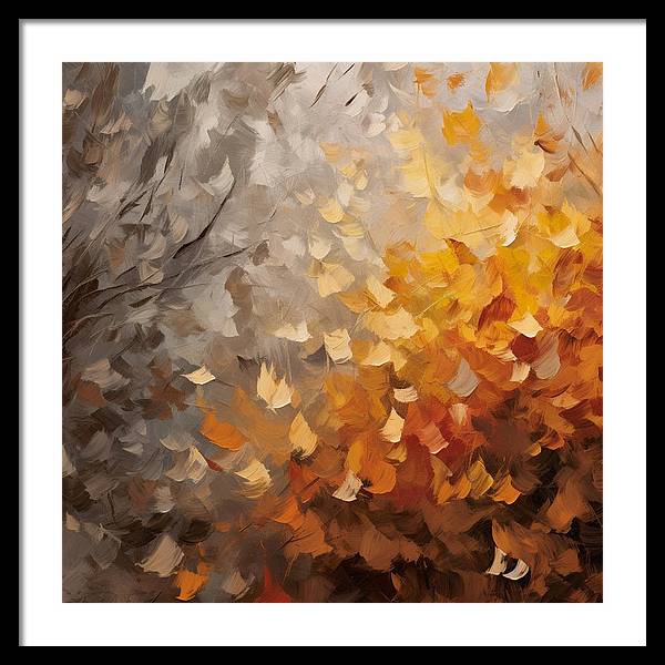 Autumn Abstraction - Framed Print