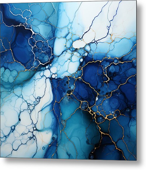 Blue Ice - Metal Print