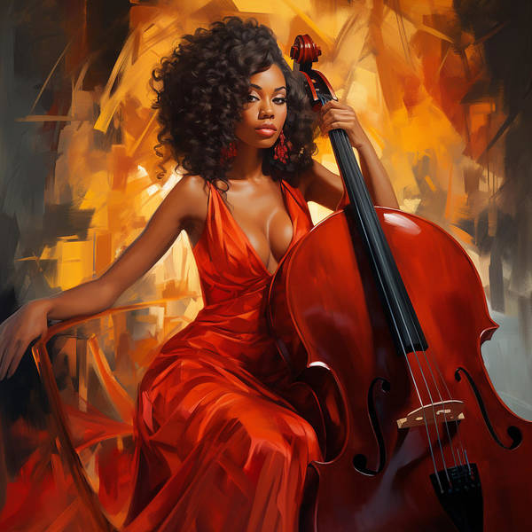 Cello's Embrace - Art Print