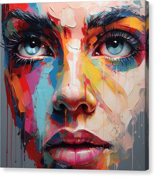 Dripping Hues - Canvas Print