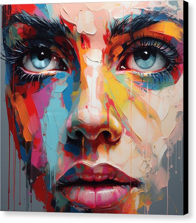 Dripping Hues - Canvas Print