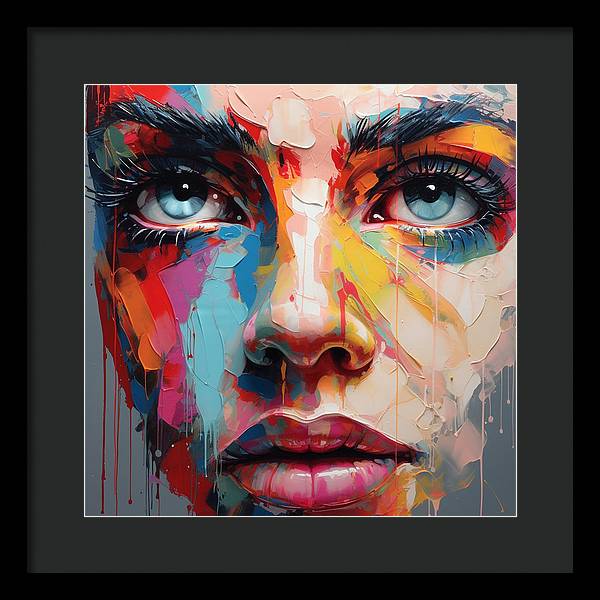 Dripping Hues - Framed Print