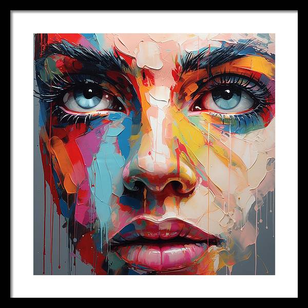 Dripping Hues - Framed Print