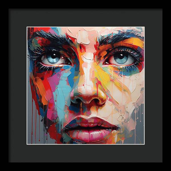 Dripping Hues - Framed Print