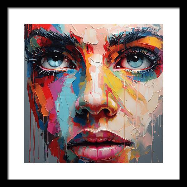 Dripping Hues - Framed Print