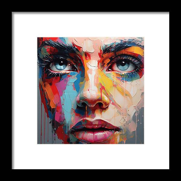 Dripping Hues - Framed Print